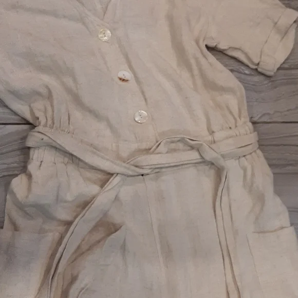 Linen blend jumpsuit - Picture 3 of 6